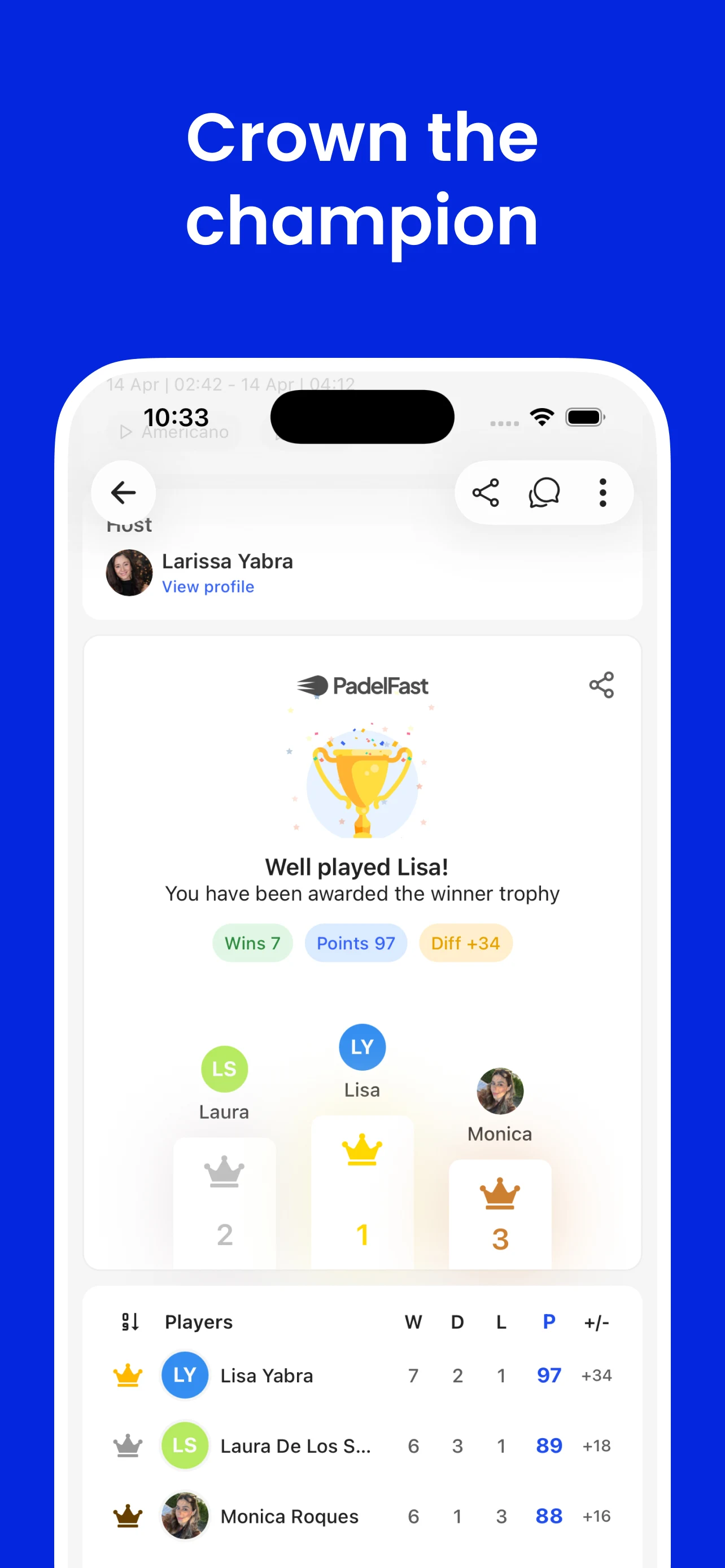 Padel Fast: Americano Leagues screenshot